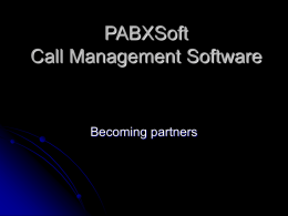 PABXSoft Call Management Software