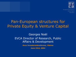 Pan-European structures for Private Equity & Venture Capital