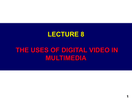 Lecture 3: Video