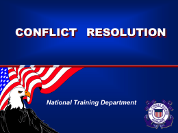 CONFLICT - US Coast Guard Auxiliary, First District