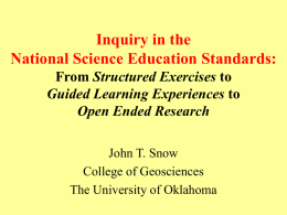 The Earth and Space Sciences in the National Science