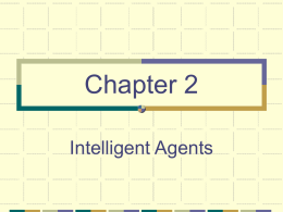 Chapter 2 Intelligent Agent - Al