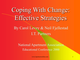 Coping With Change: Effective Strategies