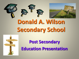 Donald A. Wilson Secondary School