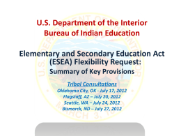 Application for Flexibility Elementary and Secondary