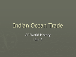 Indian Ocean Trade - Welcome to SchoolPage