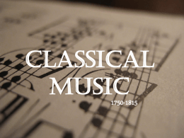 Classical Music - Paisley Grammar School