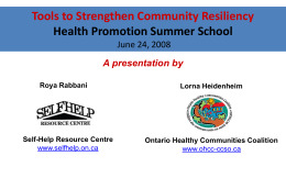Community Immunity Health Promotion Summer School June 24