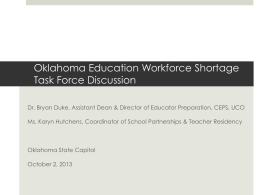 Education Workforce Shortage Task Force Discussion