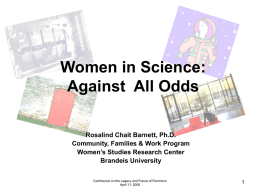 Women in Science: Against all odds