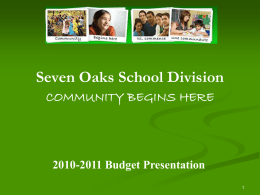 Seven Oaks School Division No. 10
