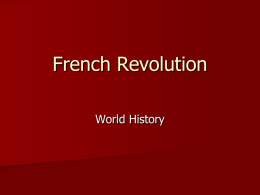 French Revolution Day One - Sharing information through