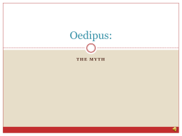 Oedipus: - Mrs. Sullivan | English & Literature