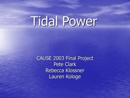 Tidal Power - Home page | Penn State College of Earth and