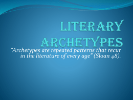 Literary Archetypes