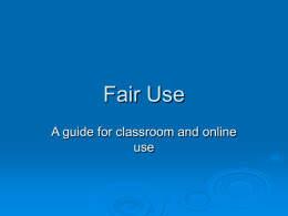 Fair Use - University of Delaware