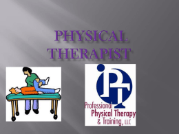 Daniel Neal, the physical Therapist