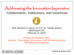 Addressing the Innovation Imperative The Role of Public