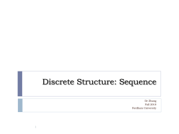 Sequences and Logic