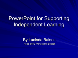 An Introduction to PowerPoint Presentation
