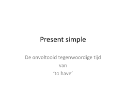 Present simple - OVO