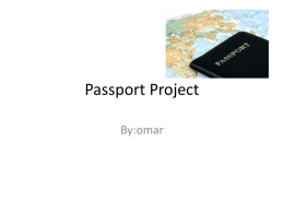 Passport Project - Woodland Park School District