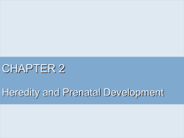 Heredity and Prenatal Development