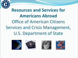 Office of American Citizen Services and Crisis Management