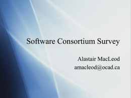 Software Consortium Survey