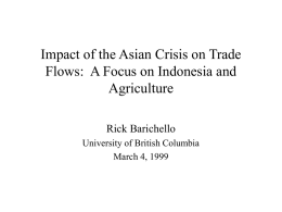 Impact of the Asian Crisis on Trade Flows: A Focus on