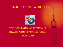 BLOODBORNE PATHOGENS - CCSDNM Exceptional Programs