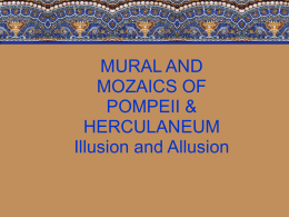 MURAL AND MOZAICS OF POMPEII & HERCULANEUM
