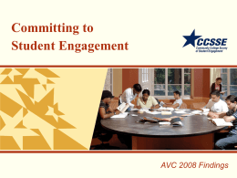 Engaging Community Colleges A First Look