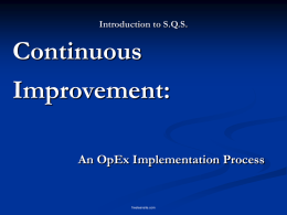 S.Q.S. Employ Improvement Initiatives