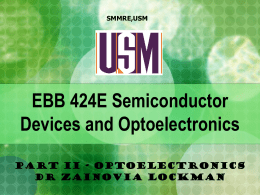 EBB 424E Semiconductor Devices and Optoelectronics