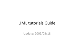 UML tutorials Guide - Intelligent System Laboratory