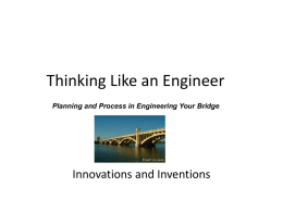 Thinking Like an Engineer - Kalamazoo Public Schools