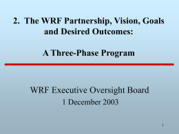 WRF Management Structure