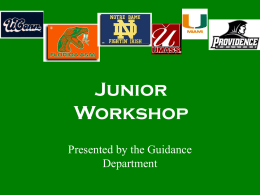 Junior Workshop - Westwood (MA) Public Schools