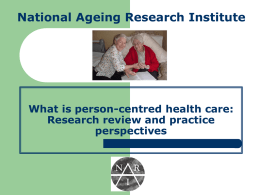 What is person-centred health care: Research review and