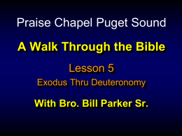 A Walk Through the Bible With Bro. Bill Parker