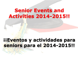 Senior Events 2010-2011!! - Green Dot Public Schools
