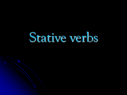 Stative verbs - juntadeandalucia.es