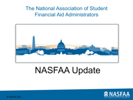 NASFAA Update