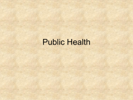 Public Health - Alness Academy History