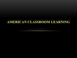 American classroom learning