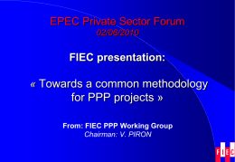 FIEC presentation - European Investment Bank