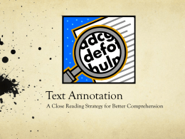 Text Annotation - PC Instructional Coach Blog