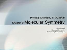 PhysChem 728342 Introduction to Quantum Theory