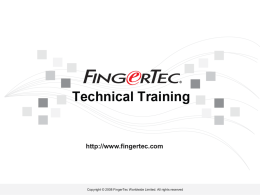 Products of FingerTec